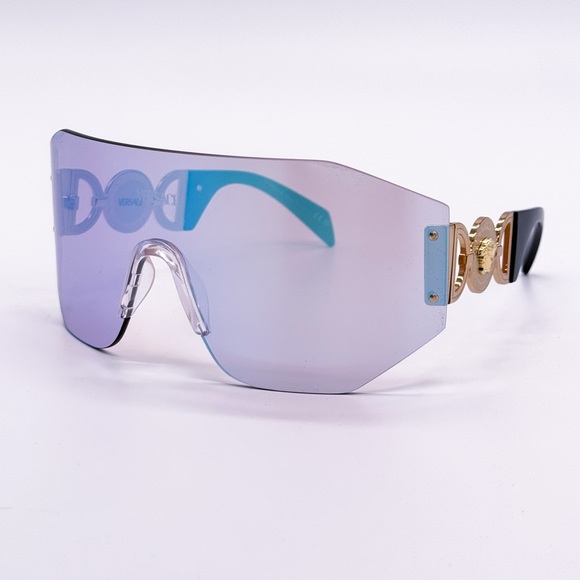 NEW VERSACE VE2258 1002/MA SHIELD SUNGLASSES MOD 2258 1002MA - Picture 2 of 10